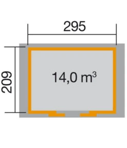 Weka Schiebetürhaus 228, Ca. B344/H248/T241 Cm -Gardena Verkäufe 1807007 WE DE 001 WekaSchiebetuerhaus228