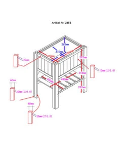 Habau Hochbeet Kompakt Mit Ablage, Ca. B60/H89/T45 Cm 9 Habau Hochbeet Kompakt Mit Ablage, Ca. B60/H89/T45 Cm -Gardena Verkäufe 4031191 WE DE 001 HochbeetKompakt