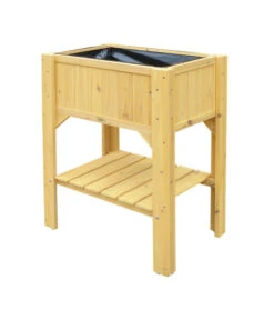 Habau Hochbeet Kompakt Mit Ablage, Ca. B60/H89/T45 Cm