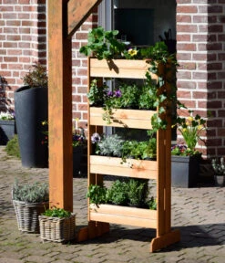 Dobar Vertikalbeet Mit 4 Pflanzkästen, Ca. B55/H125/T40 Cm -Gardena Verkäufe 4155164 WE MO 003 DobarVertikalbeetMit4Pflanzkaesten