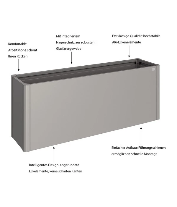 Biohort Metall HochBeet 2x0,5, Ca. B201/H77/T53 Cm 2 Biohort Metall HochBeet 2x0,5, Ca. B201/H77/T53 Cm – Bild 2