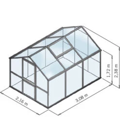 KGT Gewächshaus Galant III, ESG + HKP -Gardena Verkäufe 4286621 4286639 4286647 4286654 4286662 4286670 WE DE 001 KGT