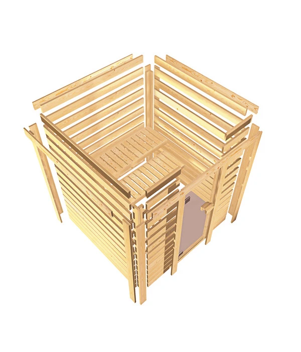 Wolff Finnhaus Innensauna Basic Nikos, Ca. B259/H205/T210 Cm 5 Wolff Finnhaus Innensauna Basic Nikos, Ca. B259/H205/T210 Cm – Bild 5