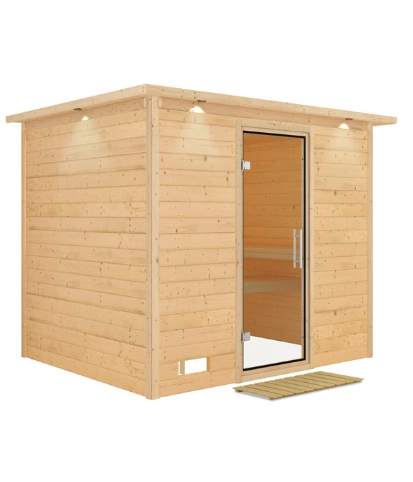 Wolff Finnhaus Innensauna Basic Nikos, Ca. B259/H205/T210 Cm 1 Wolff Finnhaus Innensauna Basic Nikos, Ca. B259/H205/T210 Cm