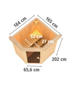 Wolff Finnhaus Innensauna De Luxe Dorea, Ca. B184/H202/T165 Cm 15 Wolff Finnhaus Innensauna De Luxe Dorea, Ca. B184/H202/T165 Cm -Gardena Verkäufe 6618813 WE BG 002 FinnhausInnensaunadeluxeDorea