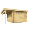 Wolff Finnhaus Gartenhaus Pulti 34-B Typ 4, Inkl. Seitendach A, Ca. B480/H217/300 Cm