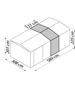 Globel Erweiterungselement 410 Für Spacer Und Craft, Ca. B308/H225/T127 Cm -Gardena Verkäufe 6679229 WE BG 001 EPHErweiterungMetallgeraetehaus