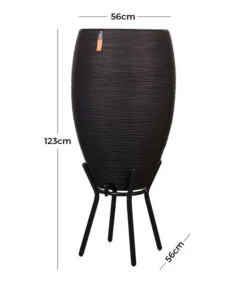 Capi Europe Kunststoff-Regentonne Rib, 130 L -Gardena Verkäufe 6695100 WE DE 002 RegentonneRibSchwarz130