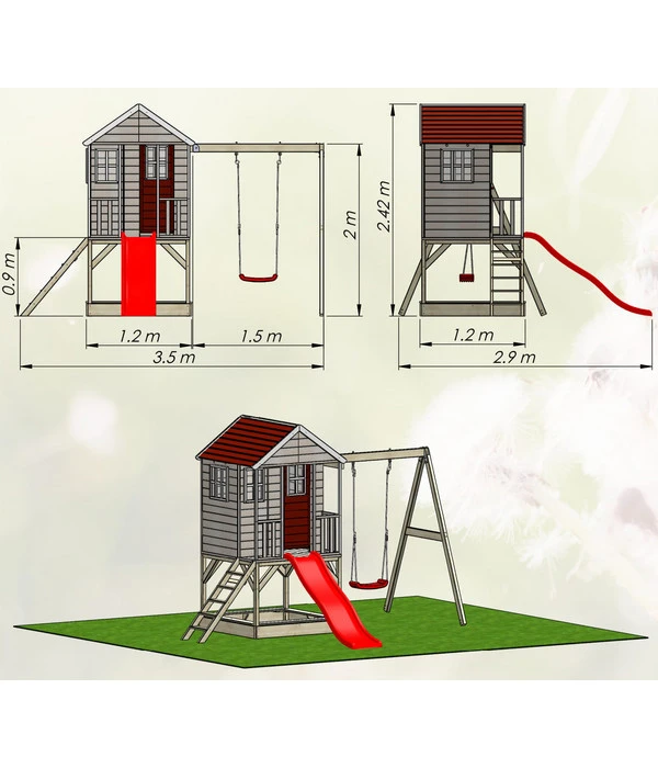 Wendi Toys Spielhaus Alpaka 10 Wendi Toys Spielhaus Alpaka – Bild 10