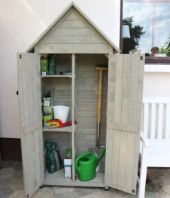 Habau Gartenschrank Lena, Ca. B84/H178/T45 Cm -Gardena Verkäufe 6845911 WE MO 001 HabauGartenschrankLena