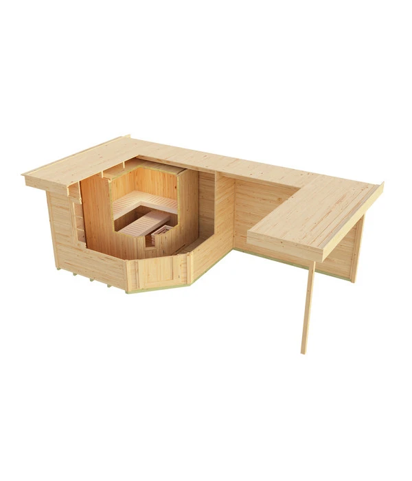 Weka Saunahaus Salo 2, Ca. B646/H237/T338 Cm 5 Weka Saunahaus Salo 2, Ca. B646/H237/T338 Cm – Bild 5