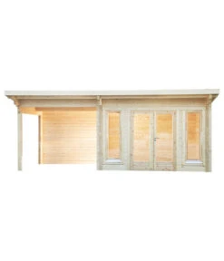 Wolff Finnhaus Gartenhaus Trondheim 70-A XL, Inkl. Lounge 400 Links, Ca. B780/H256/T390 Cm