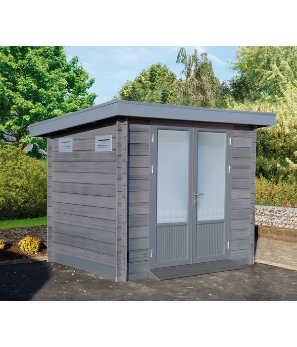 Wolff Finnhaus Gartenhaus WPC-Trend B, Ca. B280/H222/T240 Cm 2 Wolff Finnhaus Gartenhaus WPC-Trend B, Ca. B280/H222/T240 Cm – Bild 2