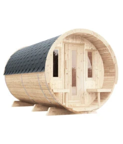 Wolff Finnhaus Saunafass 280 De Luxe Bausatz, Ca. B235/H242/T280 Cm