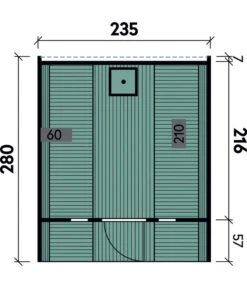 Wolff Finnhaus Saunafass 280 De Luxe Montiert, Thermoholz, Ca. B235/H242/T280 Cm -Gardena Verkäufe 6934038 WE DE 001 FinnhausSaunafass280