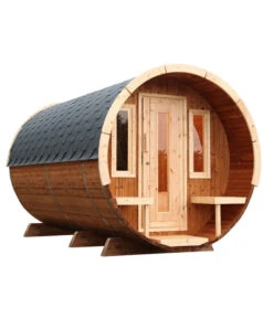 Wolff Finnhaus Saunafass 280 De Luxe Montiert, Thermoholz, Ca. B235/H242/T280 Cm