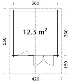 Palmako Gartenhaus Sally, Ca. B426/H256/T530 Cm -Gardena Verkäufe 6974919 WE BG 001 PalmakoGartenhausSally