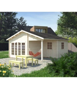 Palmako Gartenhaus Irene, Ca. B564/H321/T598 Cm -Gardena Verkäufe 6975320 WE MO 001 BlockbohlenhausIreneNatur