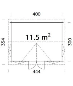 Palmako Gartenhaus Claudia, Ca. B444/H347/T354 Cm -Gardena Verkäufe 6975643 WE BG 001 PalmakoGartenhaus