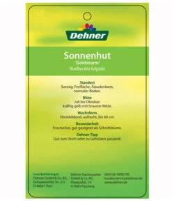 Sonnenhut 'Goldsturm' -Gardena Verkäufe 8010043 RudbeckiaGoldsturmEtikett2